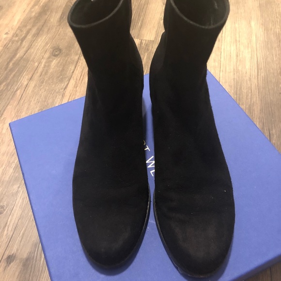 Stuart Weitzman Easyon Reserve  Suede Ankle Boots - Picture 4 of 6